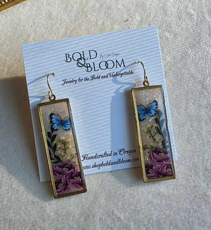 Butterfly Heirloom Dangle Earrings