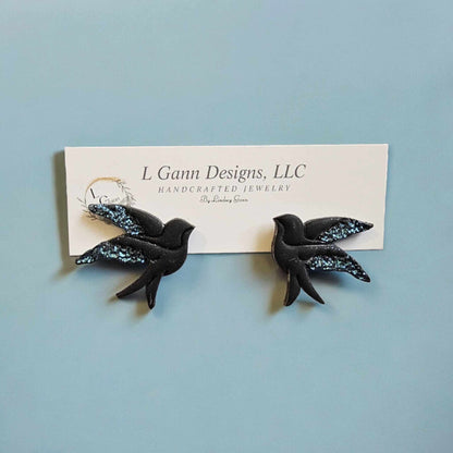 Bird Stud Earrings image 2