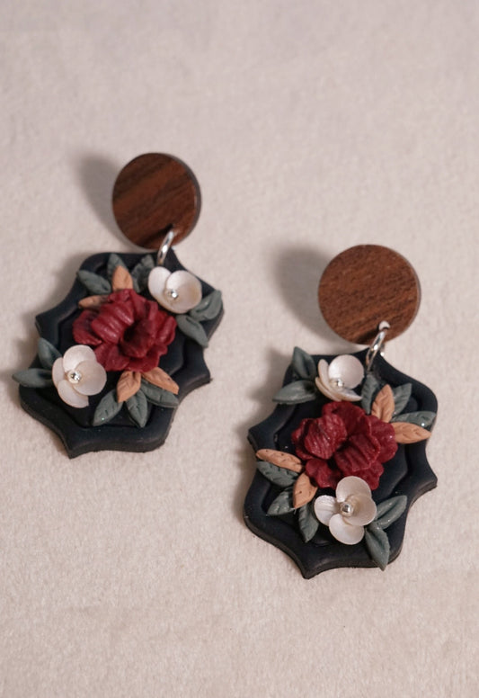 Crimson Elegance Earrings image 0