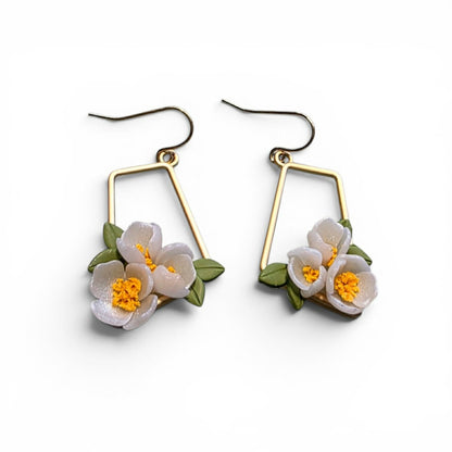 Grounded Bloom - Tapered Bloom Earrings
