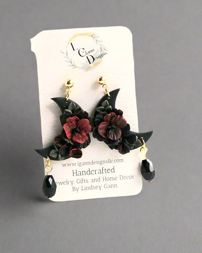 Ethereal Crescent Moon Earrings image 0
