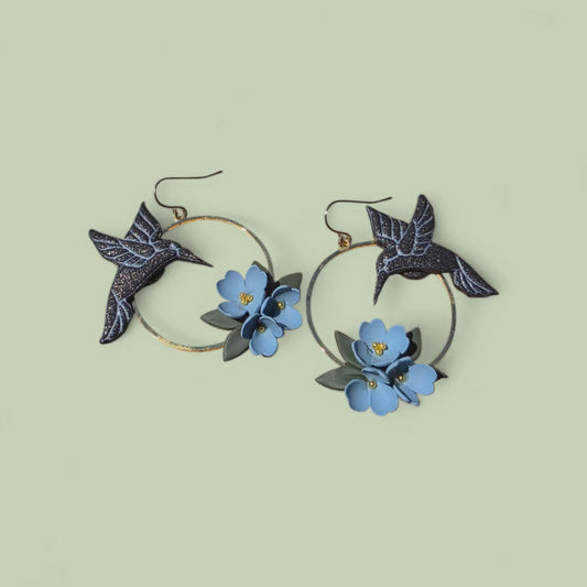 Stillwater Bloom Hummingbird Hoops