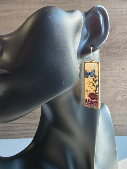 Butterfly Heirloom Dangle Earrings