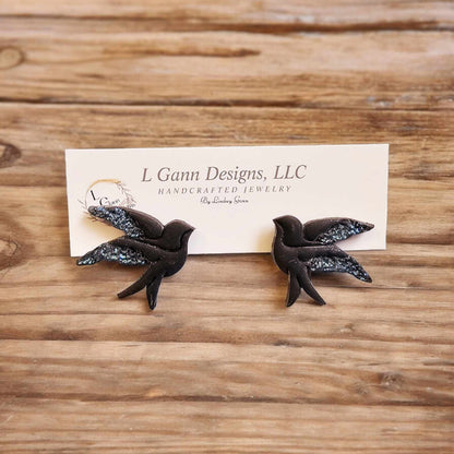 Bird Stud Earrings image 3