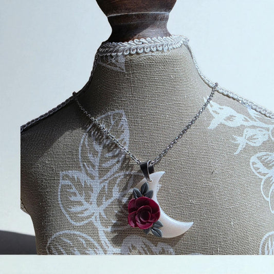 Moonlit Rose Necklace