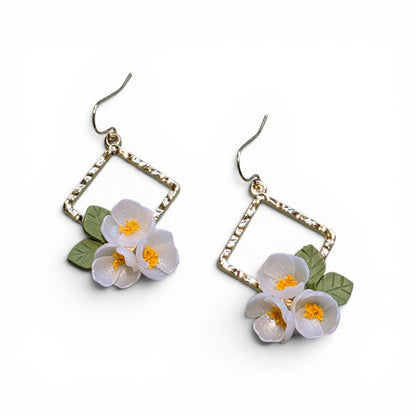 Grounded Bloom - Diamond Bloom Earrings