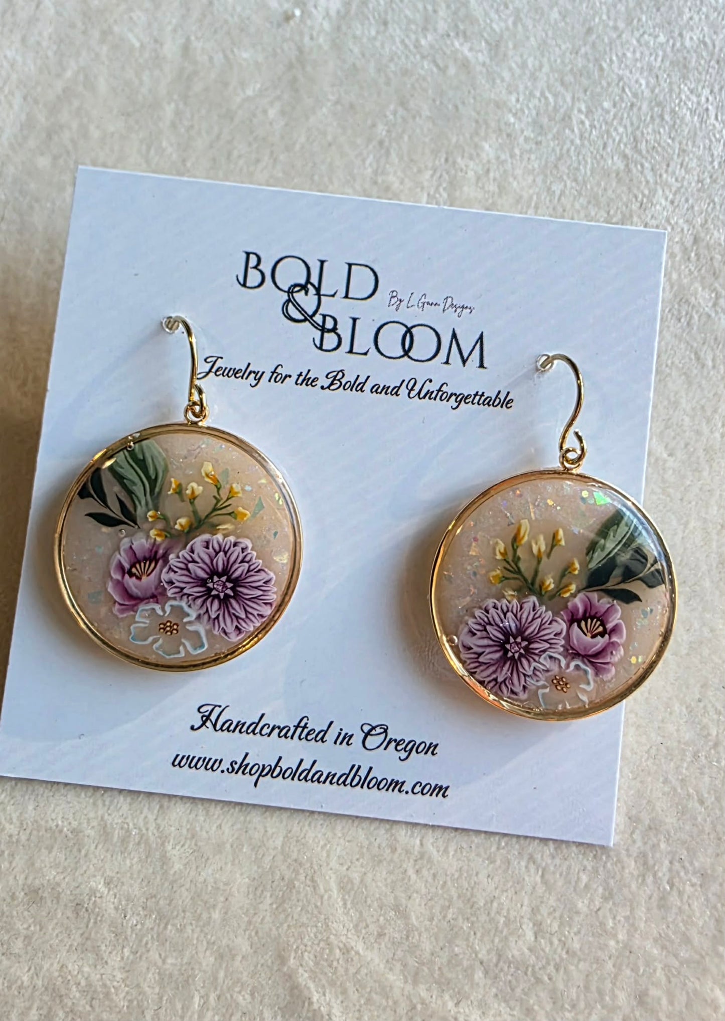 Heirloom Meadow Medallion Earrings