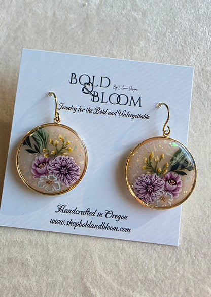Heirloom Meadow Medallion Earrings