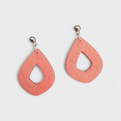 Pressed Petal Teardrop Dangle