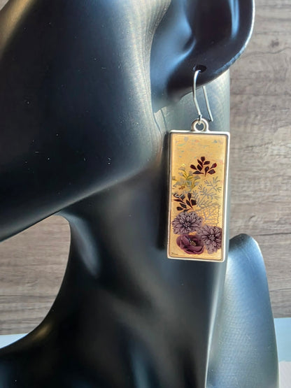 Silver Heirloom Garden Statement Earrings