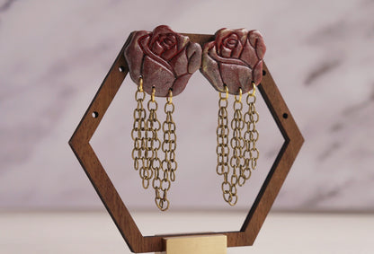 Gilded rose chain dangles image 11