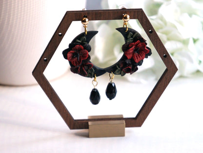 Ethereal Crescent Moon Earrings image 1
