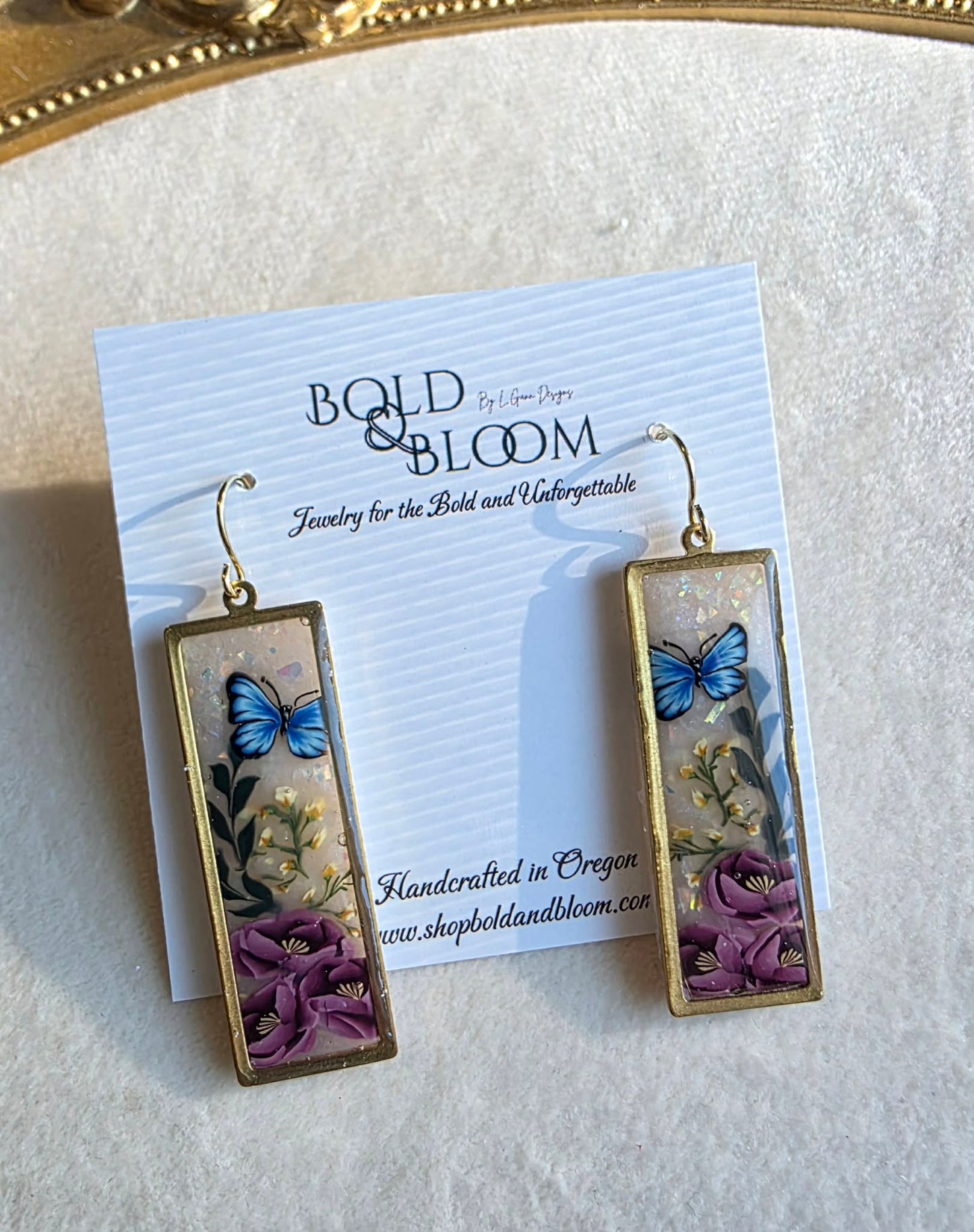 Butterfly Heirloom Dangle Earrings