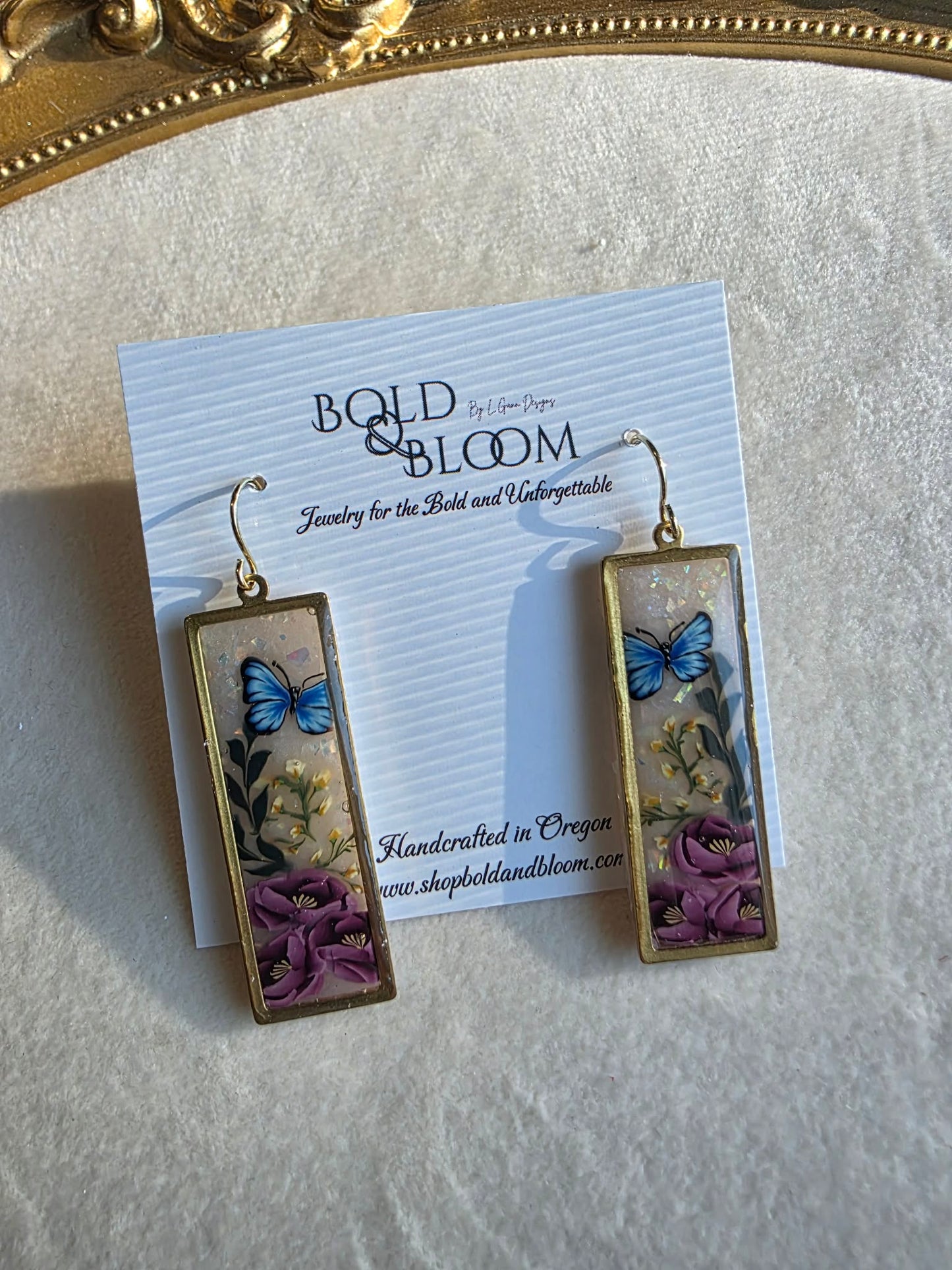 Butterfly Heirloom Dangle Earrings