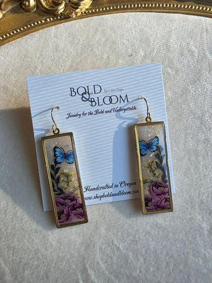 Butterfly Heirloom Dangle Earrings