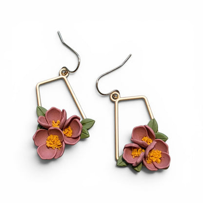 Grounded Bloom - Tapered Bloom Earrings