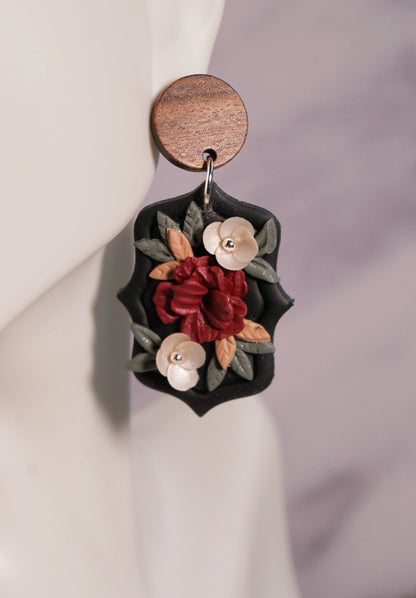 Crimson Elegance Earrings image 2