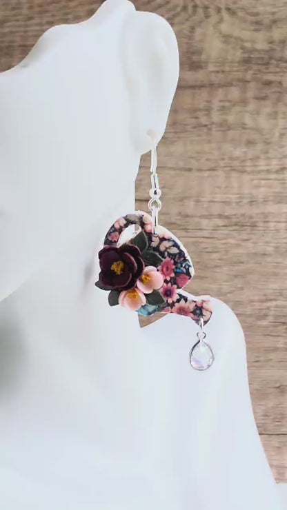 Midnight Bloom Watering Can Earrings
