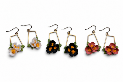Grounded Bloom - Tapered Bloom Earrings